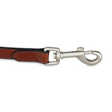 Petface herringbone leather dog lead 120cm, imported from the UK