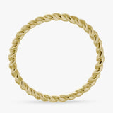 Revere gold plated sterling silver rope twist ring, imported from the UK