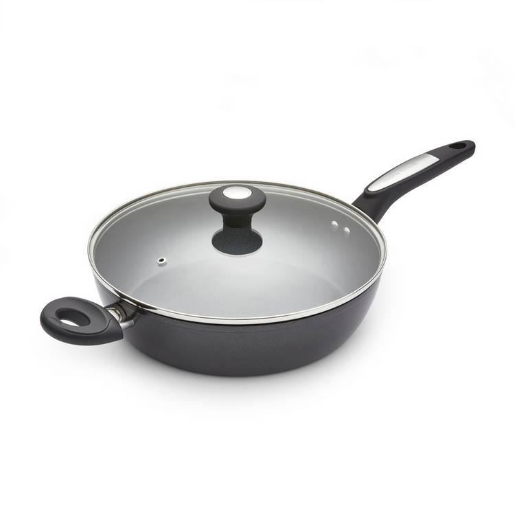 Morphy Richards 28cm forged aluminium lidded saute pan, UK version