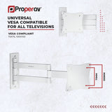 ProperAV TV wall bracket tilt and swivel 13-28 inch - British product