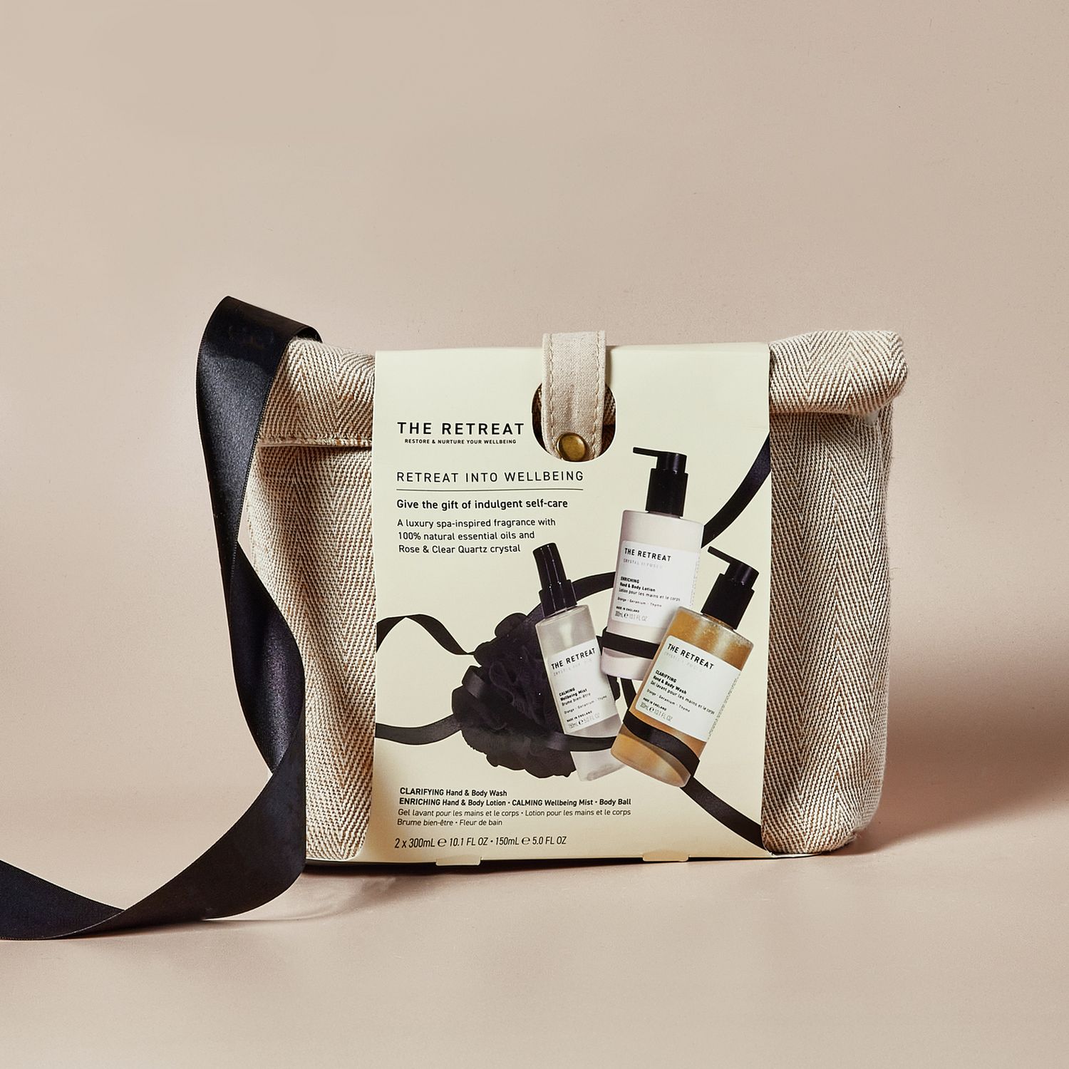 The Retreat Into Wellbeing self-care gift set, UK version
