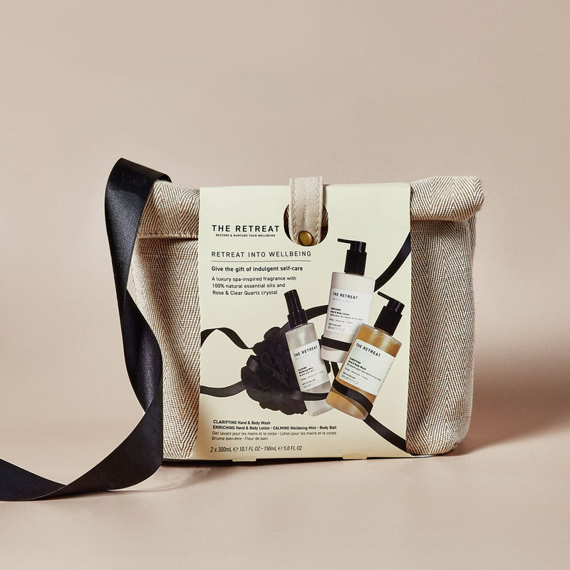 The Retreat Into Wellbeing self-care gift set, UK version