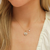 Inicio gold plated padlock heart pendant and earrings set (British brand)
