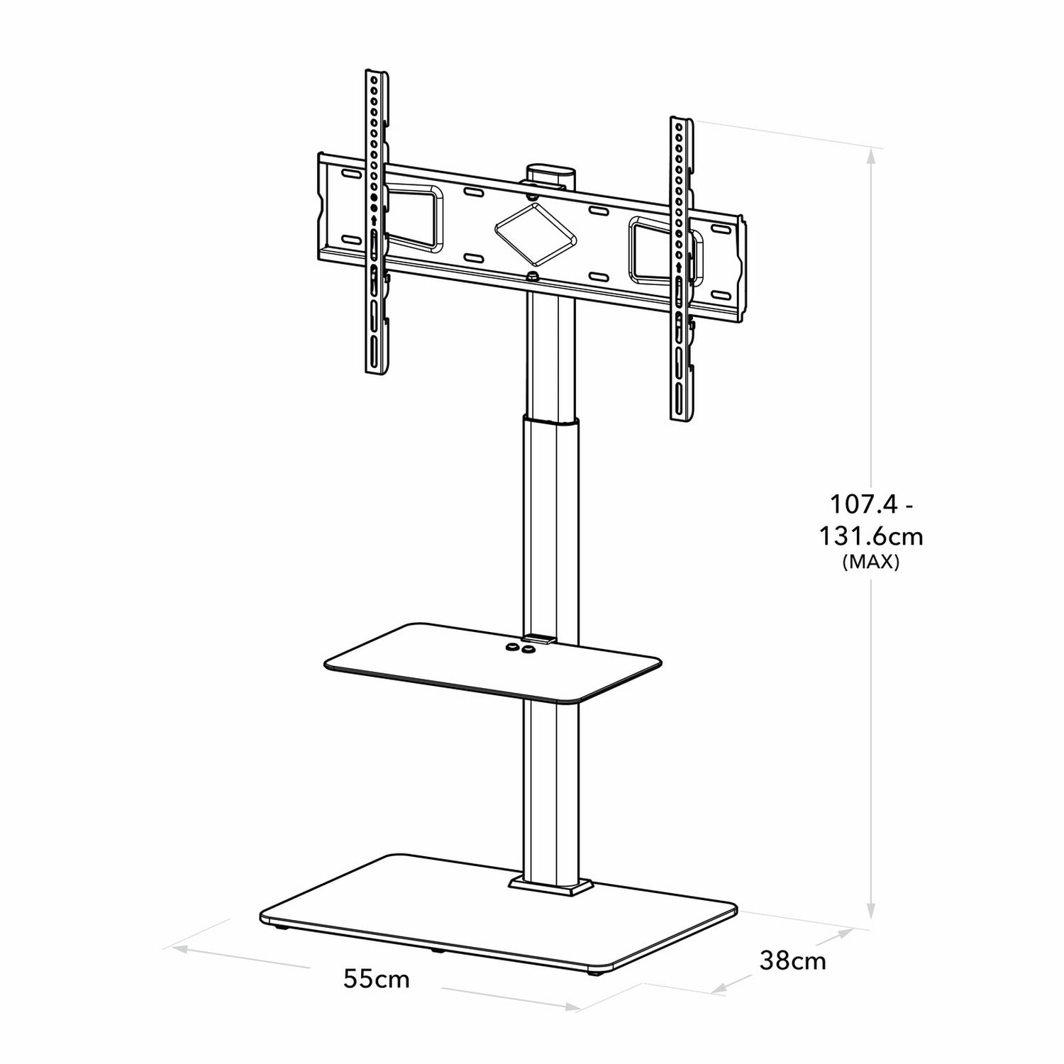 AVF TV stand white 70 inch - British product