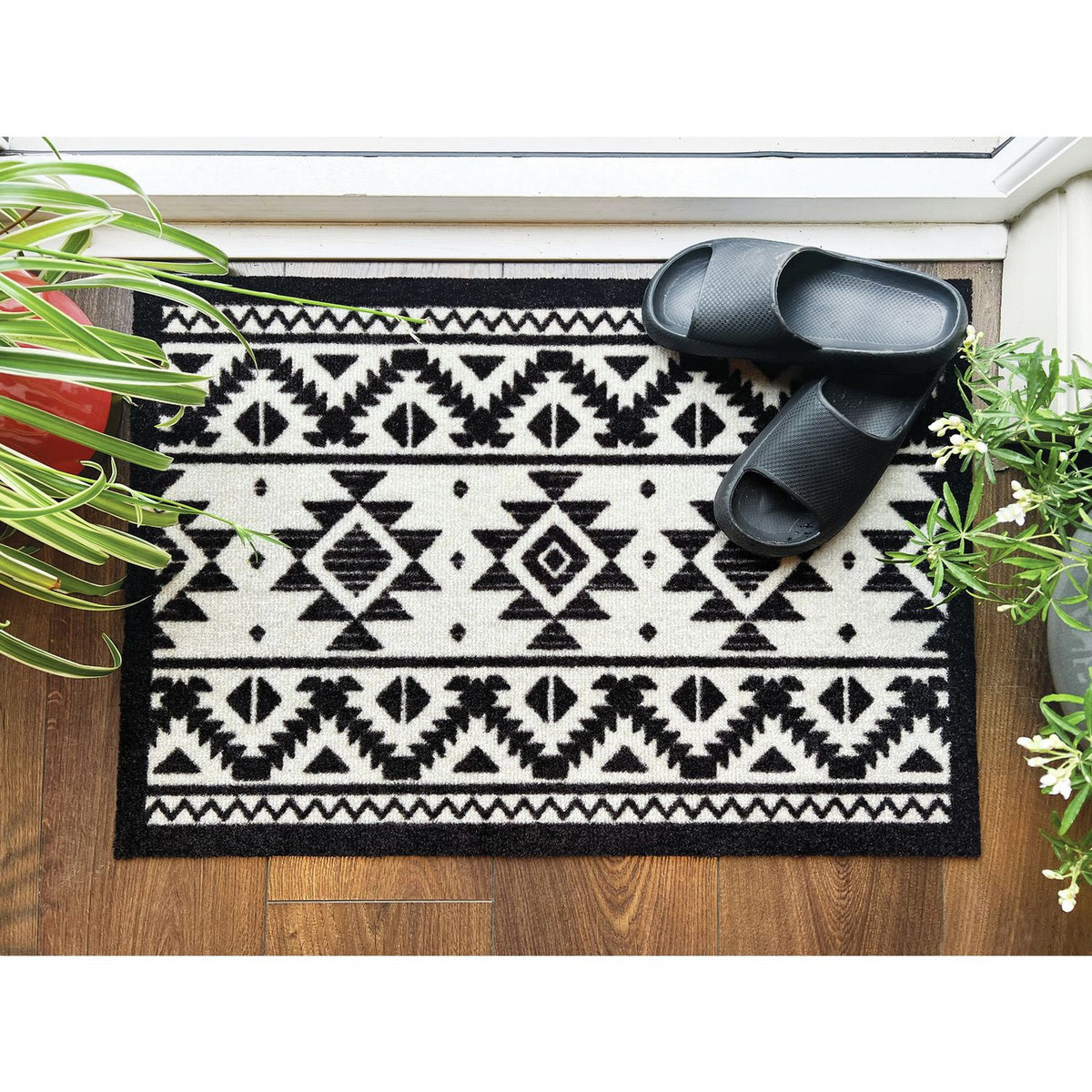 My Mat tribal short pile doormat 50x75cm, imported from the UK