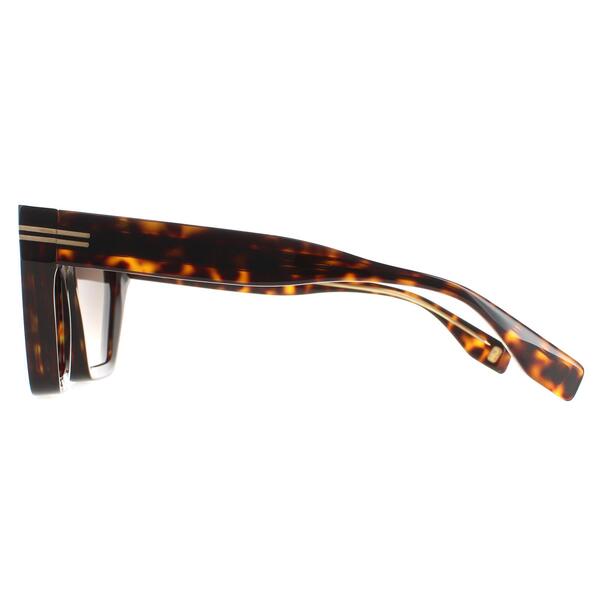 Marc Jacobs MJ 1001/S sunglasses brown gradient cat eye, imported from the UK