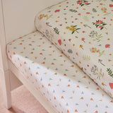 Habitat cotton floral fitted sheets twin pack for Moses basket, UK version