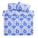 Habitat bold floral blue bedding set single (British brand)