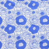 Habitat bold floral blue bedding set single (British brand)