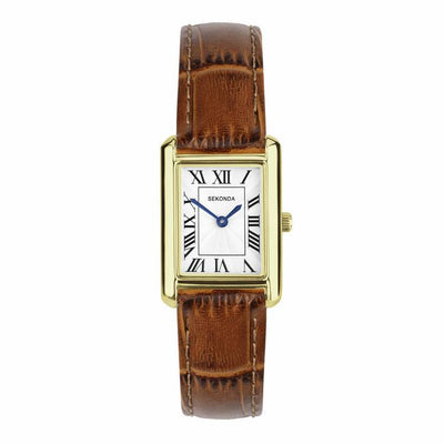 Argos Sekonda Ladies Colette White Dial Brown Leather Strap Watch- Buy online at McGrocer