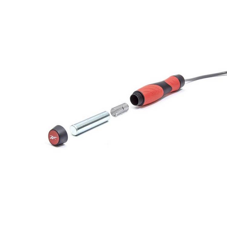 Reebok weighted skipping rope with metal handles, imported from the UK