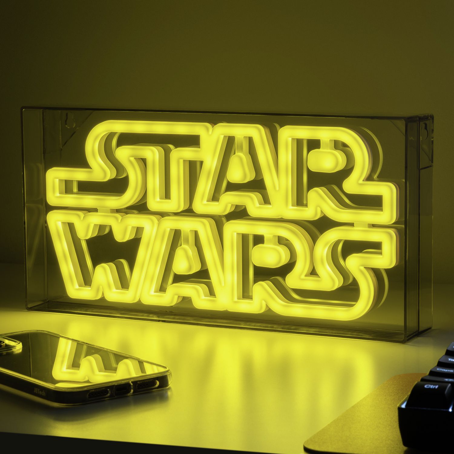 Star Wars LED Neon Light Yellow 30cm, UK version