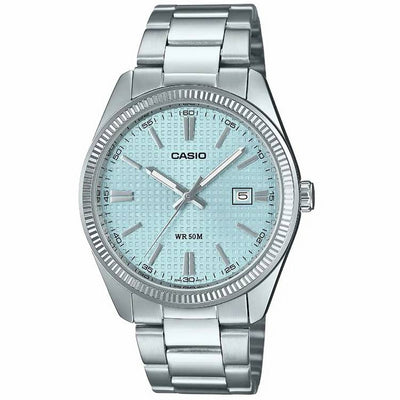 Argos Casio Ice Blue Dial Stainless Steel Analogue Watch- Buy online at McGrocer
