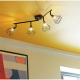 Argos Home Kanso 4-light spotlight black, UK version