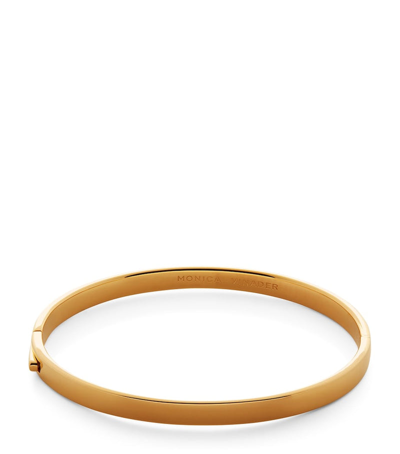 Monica Vinader gold vermeil essential bangle jewelry - British product