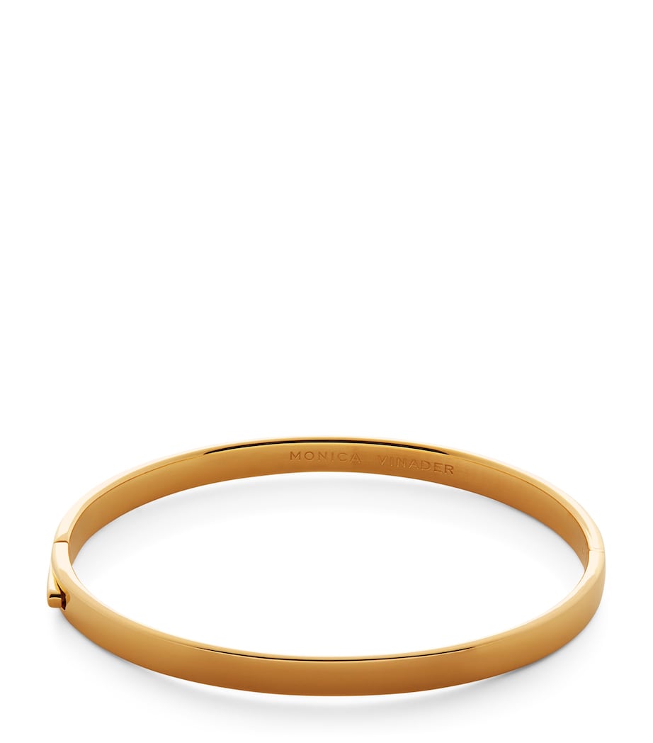 Monica Vinader gold vermeil essential bangle jewelry - British product