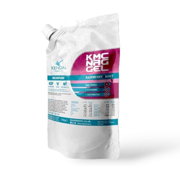 KMC energy gel refill pouch raspberry mint 700g - British product