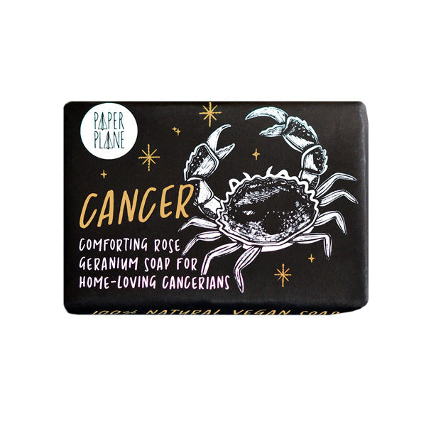 Paper Plane Cancer Star Sign Soap 95g, imported from the UK