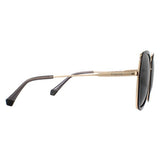 Polaroid grey polarised sunglasses oversized hexagonal, imported from the UK