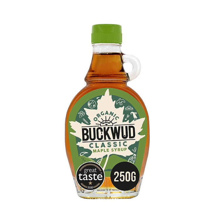 Buckwud 100% Pure Organic Maple Syrup 250g Syrups Holland&Barrett   