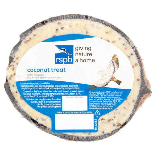 RSPB Coconut Shell Suet Treats 290g Bird Sainsburys   