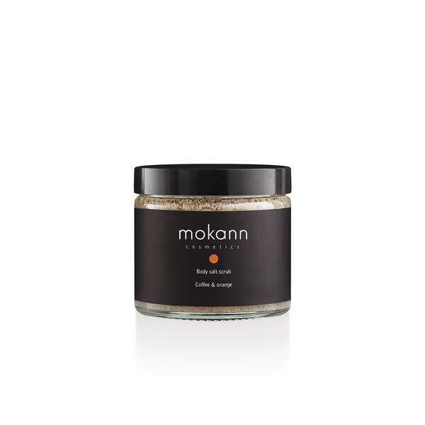Mokann body salt scrub coffee & orange 300g (British brand)