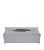 ZODIAC Cylinder Chrome tissue box (British brand)