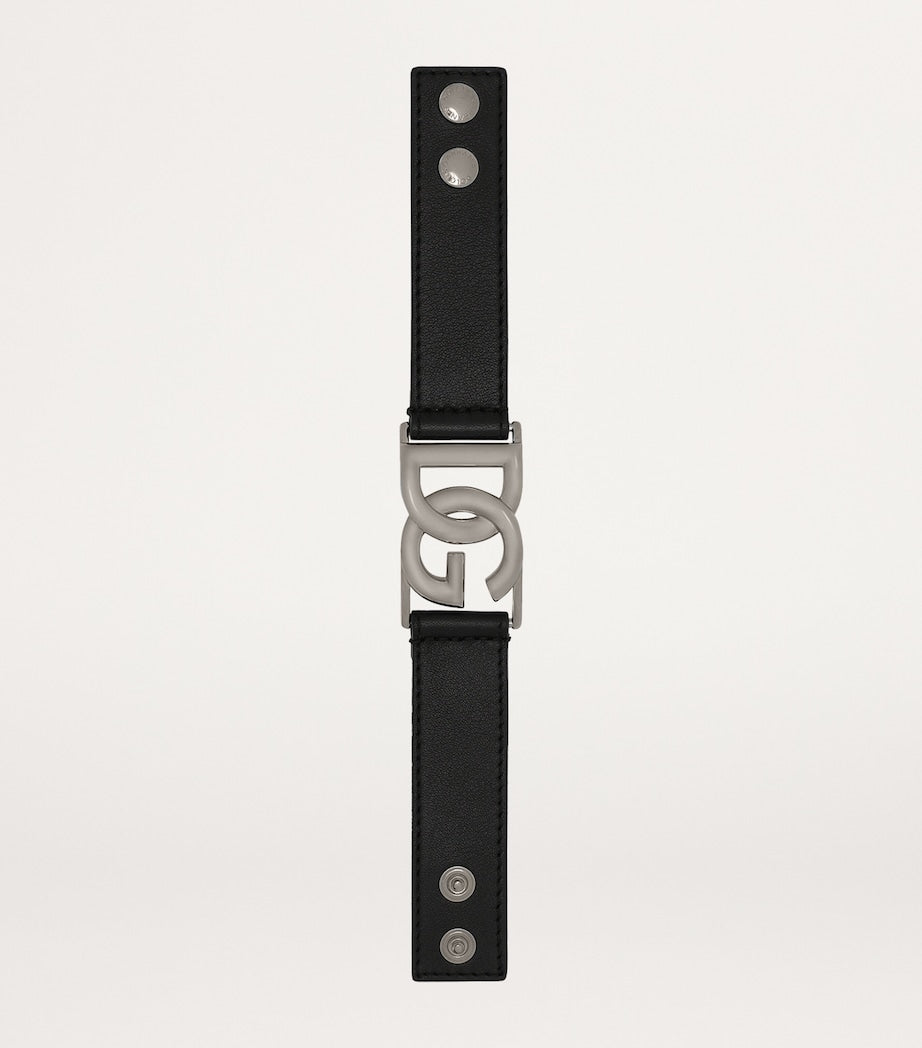 Dolce&Gabbana leather logo bracelet - British product