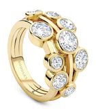 Boodles Raindance cluster ring in 18kt yellow gold (British brand)