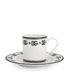 Dolce&Gabbana DG Logo porcelain coffee cup and saucer set - British product