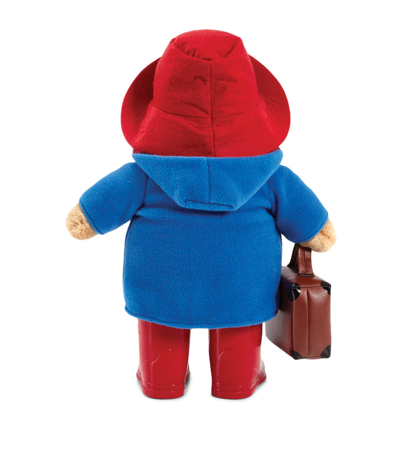 Paddington Bear soft toy with boots and suitcase 34cm, imported from the UK