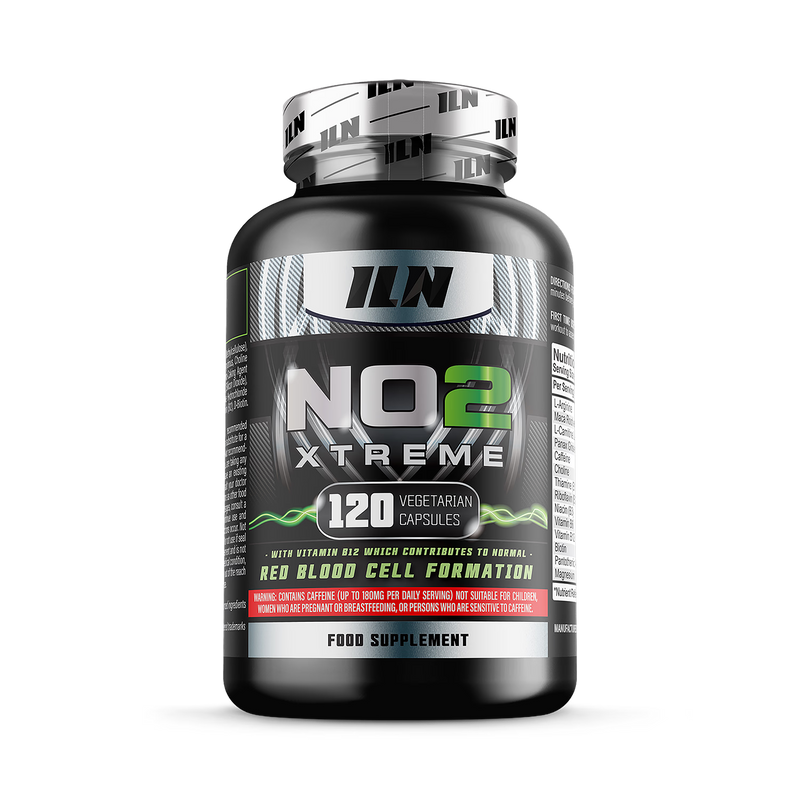 NO2 Xtreme nitric oxide booster pre workout 120 capsules - British product