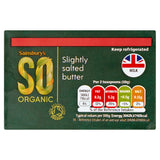 Sainsbury's British Butter Slightly Salted, SO Organic 250g GOODS Sainsburys   