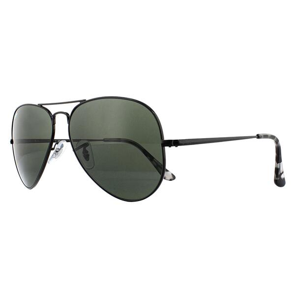 Ray-Ban Aviator Metal II sunglasses black green (British brand)