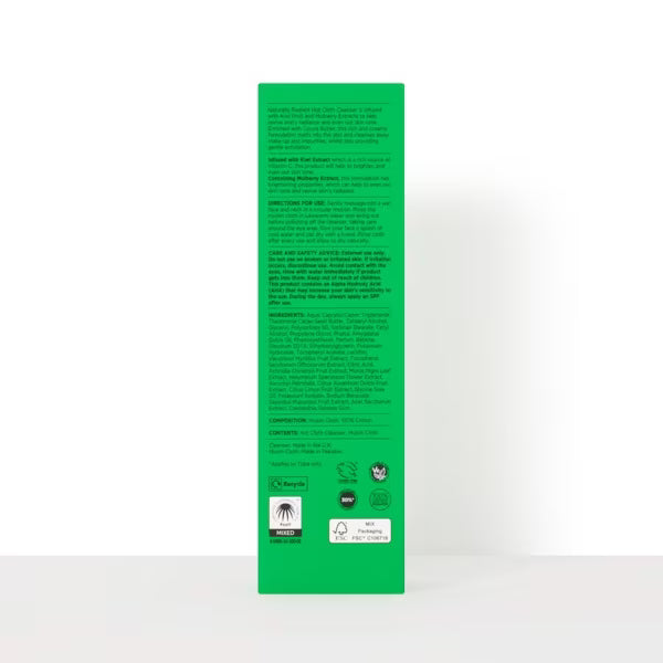 Naturally Radiant hot cloth cleanser 150ml tube, imported from the UK