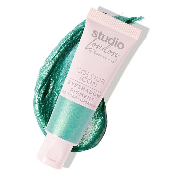 Studio London eyeshadow pigment Emerald Mermaid (British brand)