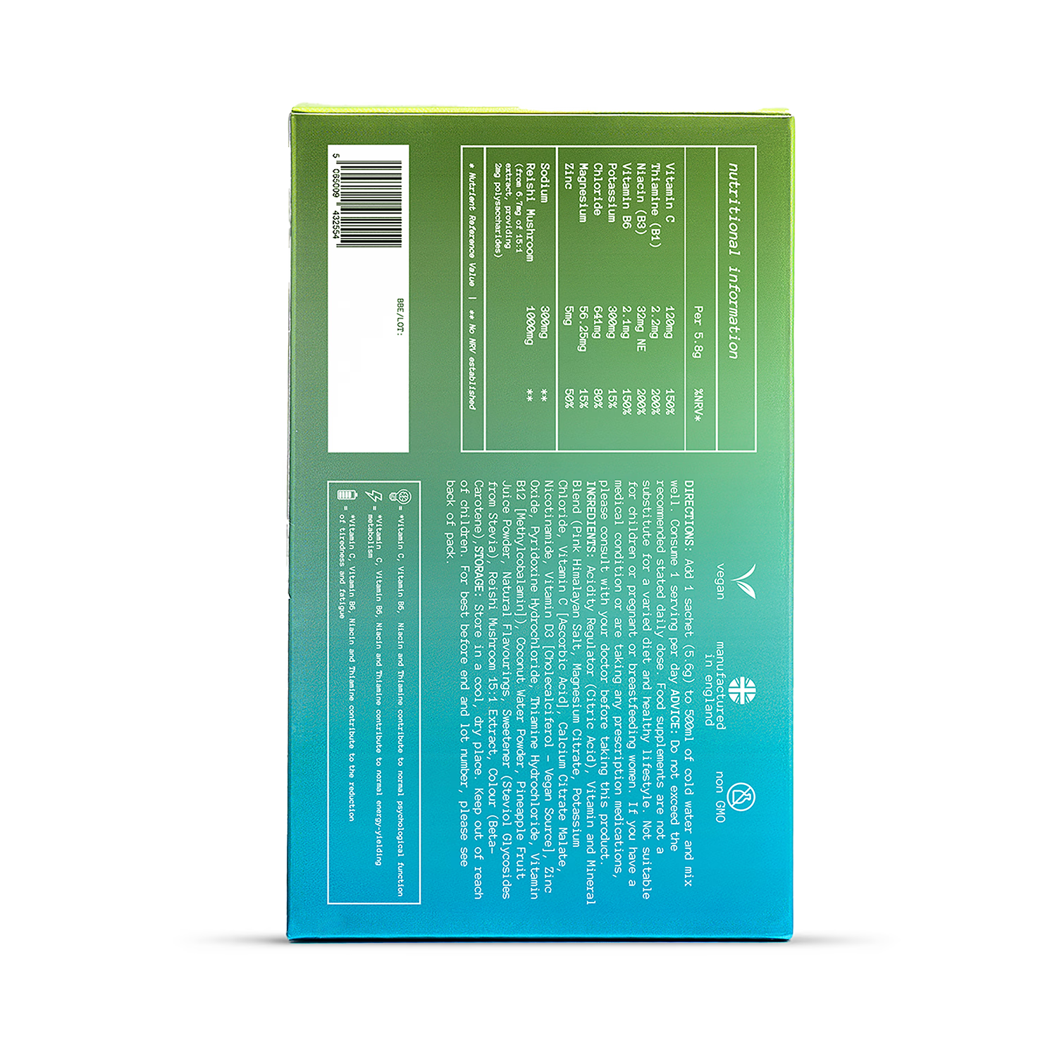 Spacegoods Hydro Dust pineapple electrolyte sachets 10 pack - British product