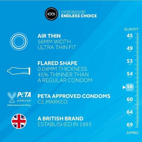 EXS Air Thin condoms 144 pack (British brand)
