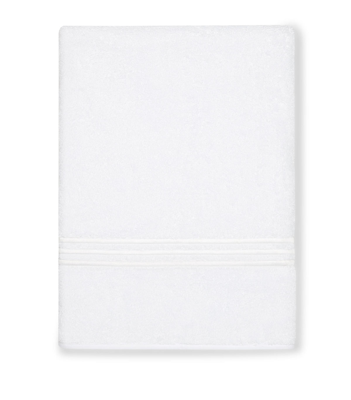 Pratesi hand towel with three hand-embroidered lines, 50cm x 75cm, imported from the UK