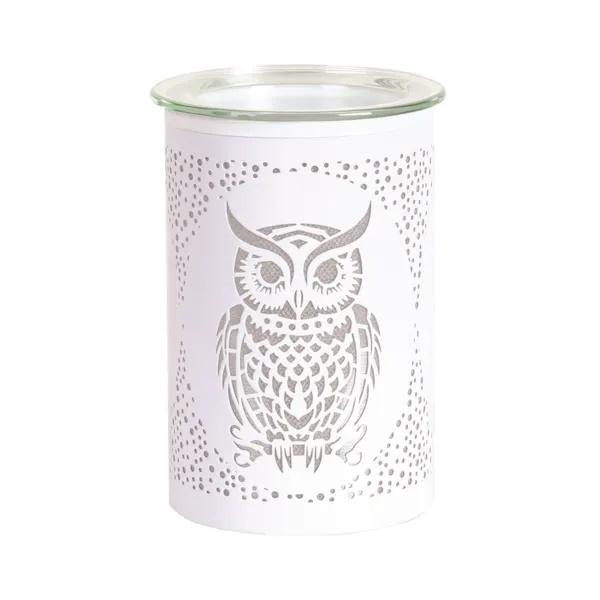 Aroma Owl wax melter 12cm white, imported from the UK
