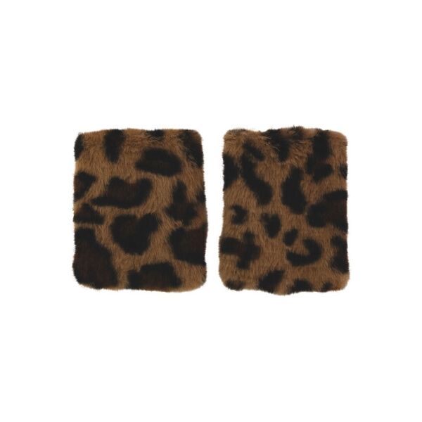 Aroma Home faux fur hand warmers leopard print, UK version
