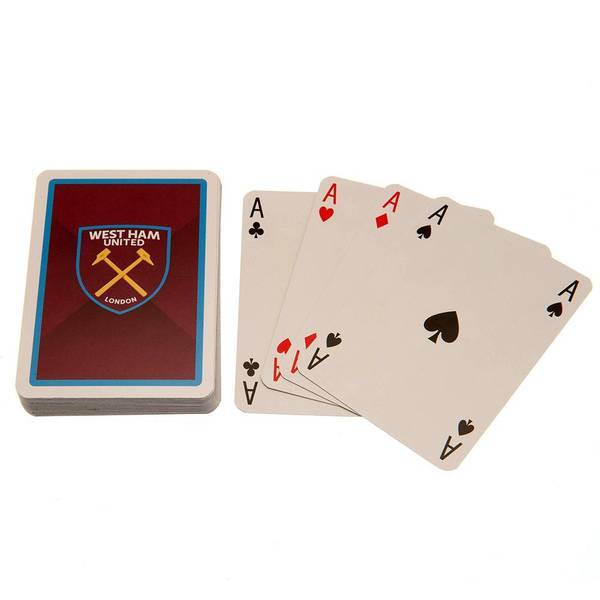West Ham United FC crest playing card deck, imported from the UK