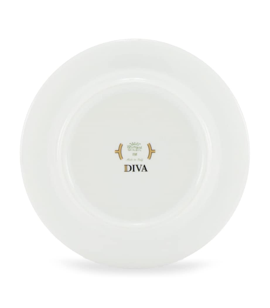 GINORI 1735 Porcelain Teacup and Saucer Set of 2, UK version