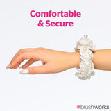 Brushworks lace scrunchies black and white 2 pack - British product