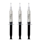 Polished London teeth whitening gel refill set with Vitamin E and PAP PRO, 3 x 5ml syringes, imported from the UK