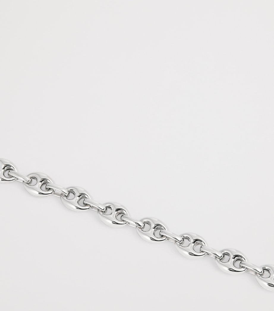 Tateossian sterling silver marine link chain bracelet (British brand)