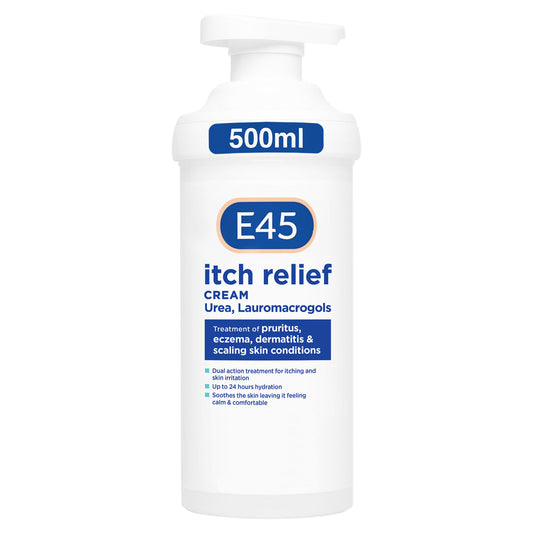 E45 Itch Relief Body Cream for Itchy & Irritated Skin 500g All Sainsburys   