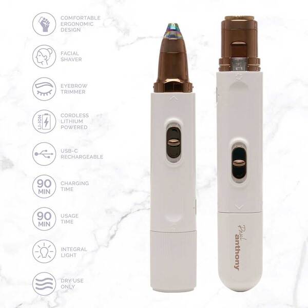 Paul Anthony SPA Pro 2in1 facial and eyebrow trimmer, imported from the UK