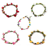 Aquarius Women flower head crown red - British product