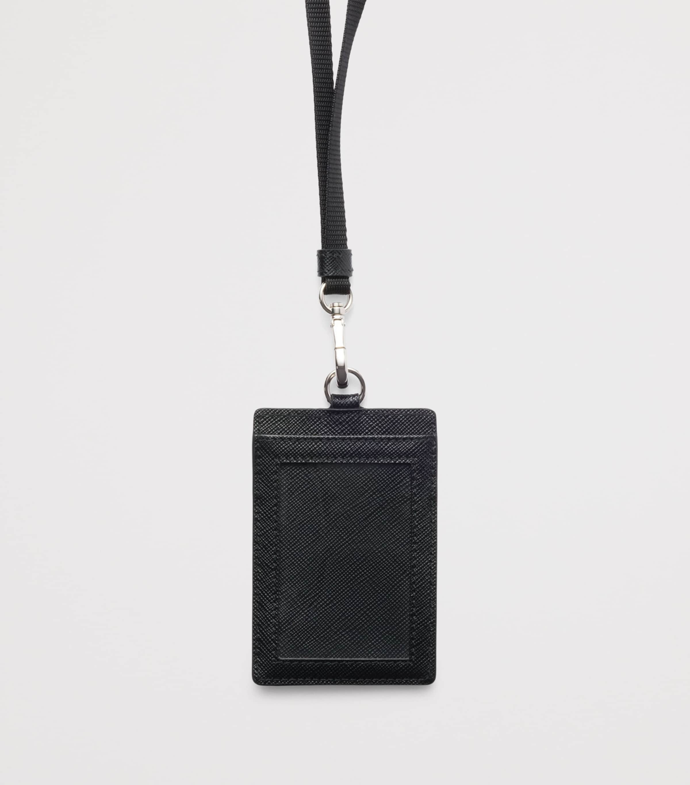 Prada Saffiano leather badge holder, imported from the UK
